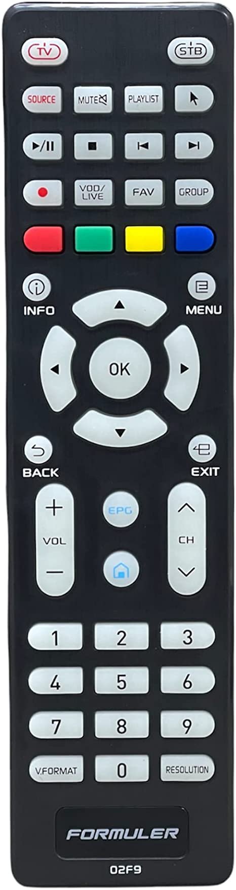 Formuler Luminous Replacement Remote | Ir Smart Learning Control(Updated Version 02f9) Compatible With All The Formuler Devices Z10 Pro/Z10 Pro Max/Z10se/Z8pro /Z7-5g /Cc/Gtv