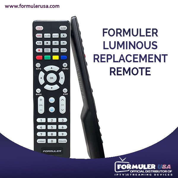 Formuler Luminous Replacement Remote | Ir Smart Learning Control(Updated Version 02f9) Compatible With All The Formuler Devices Z10 Pro/Z10 Pro Max/Z10se/Z8pro /Z7-5g /Cc/Gtv