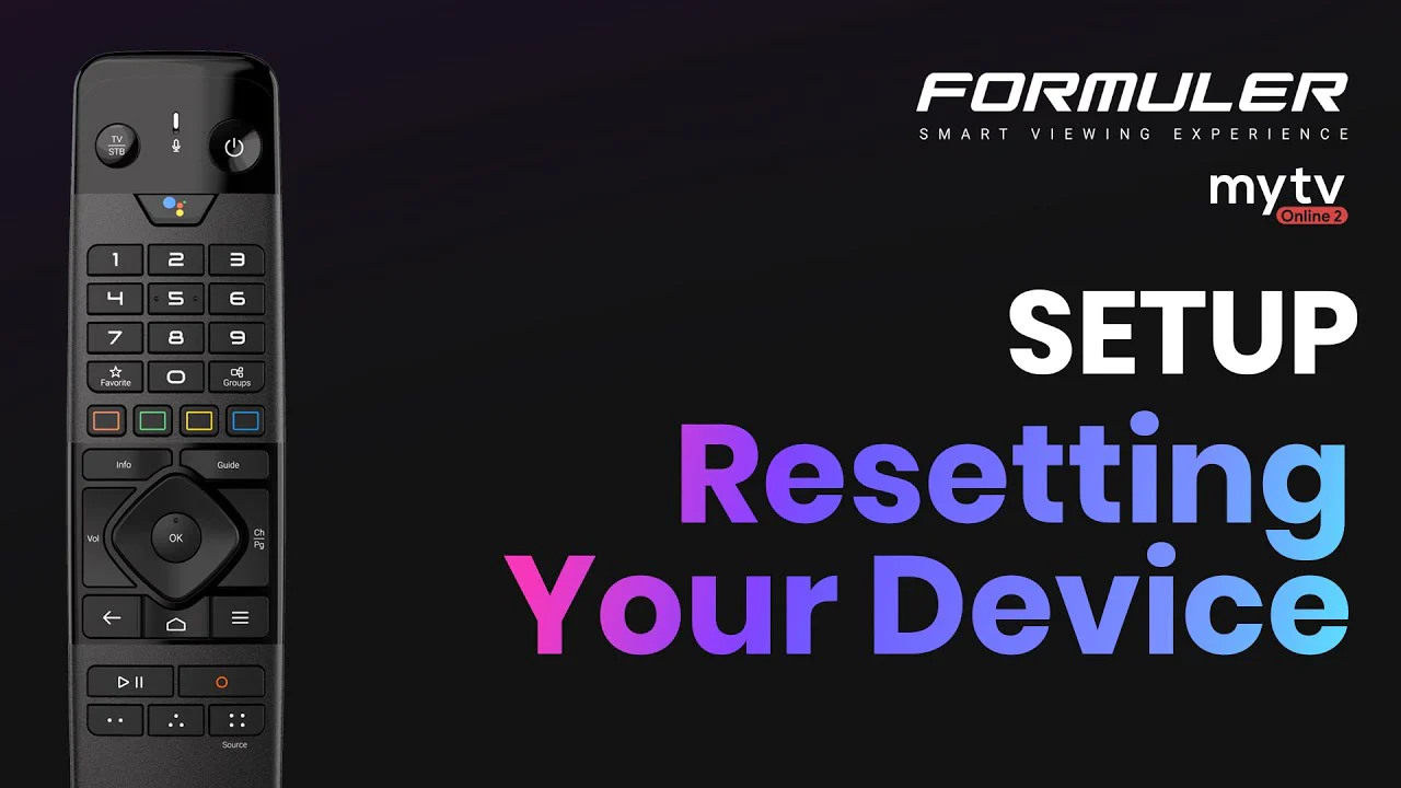 How to Factory Reset Formuler Devices?